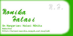 monika halasi business card